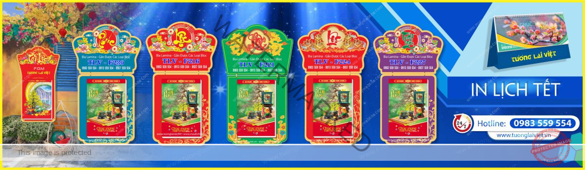 In Bìa Lịch Bloc Laminate