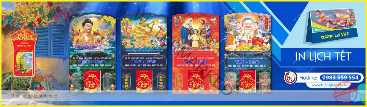 In Bìa Lịch Gập Laminate