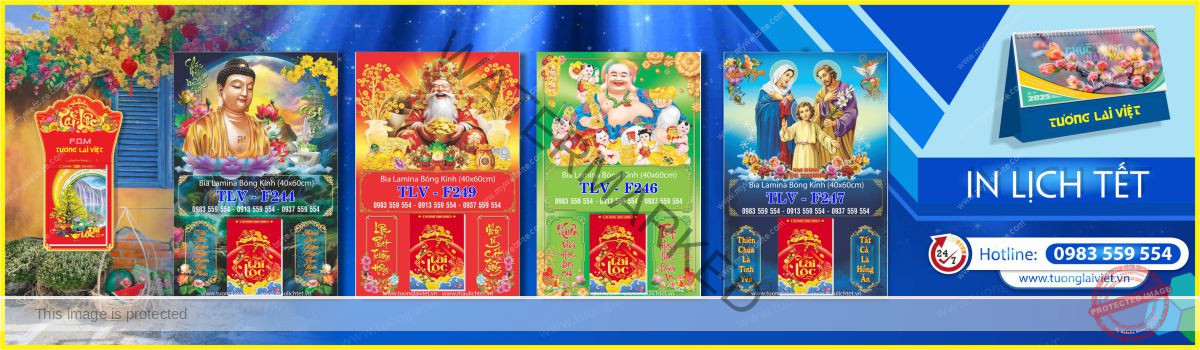 In Bìa Lịch Gỗ Laminate