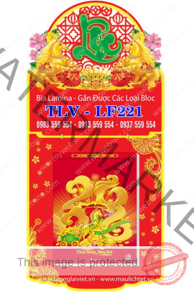 Lịch bloc laminate Lộc An Khang