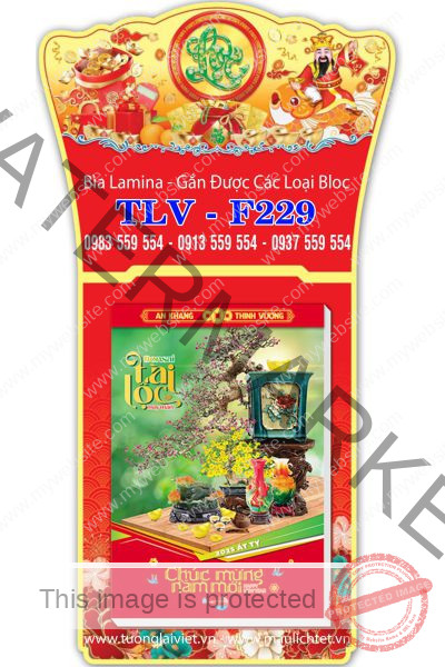 Lịch bloc laminate Lộc Thần Tài