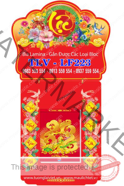 Lịch bloc laminate Lộc Vàng