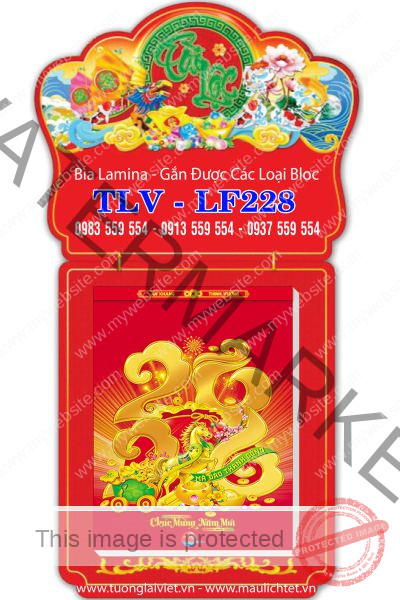 Lịch bloc laminate Xuân Tài Lộc