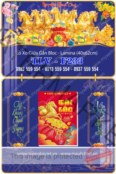 Lịch gập laminate Mã đáo thành công