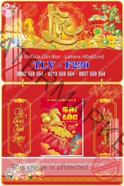 Lịch gập laminate Khai Xuân Khởi Lộc
