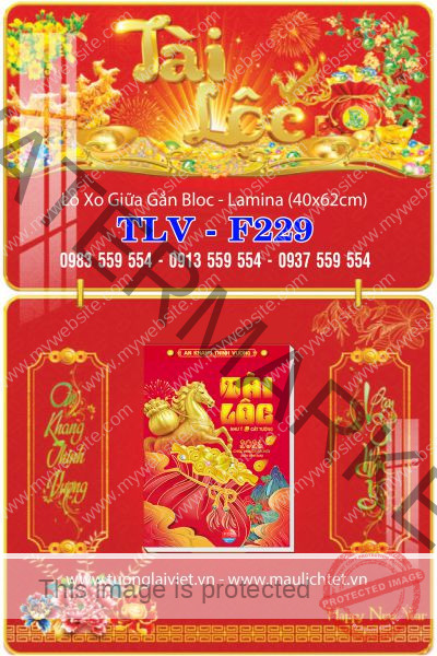 Lịch gập laminate Xuân Đại Cát