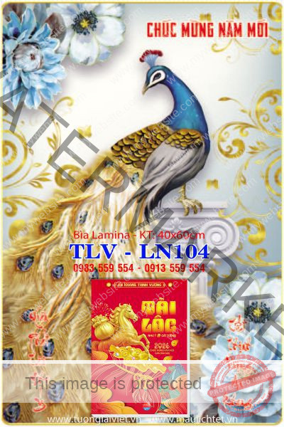 Lịch gỗ laminate Tết An Khang