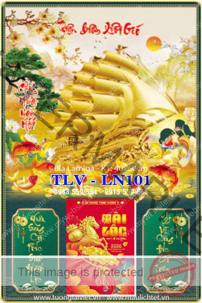 Lịch gỗ laminate Thuận Buồm Xuôi Gió