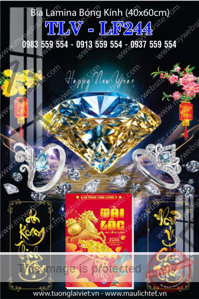 Lịch gỗ laminate Vàng Bạc Đá Quý